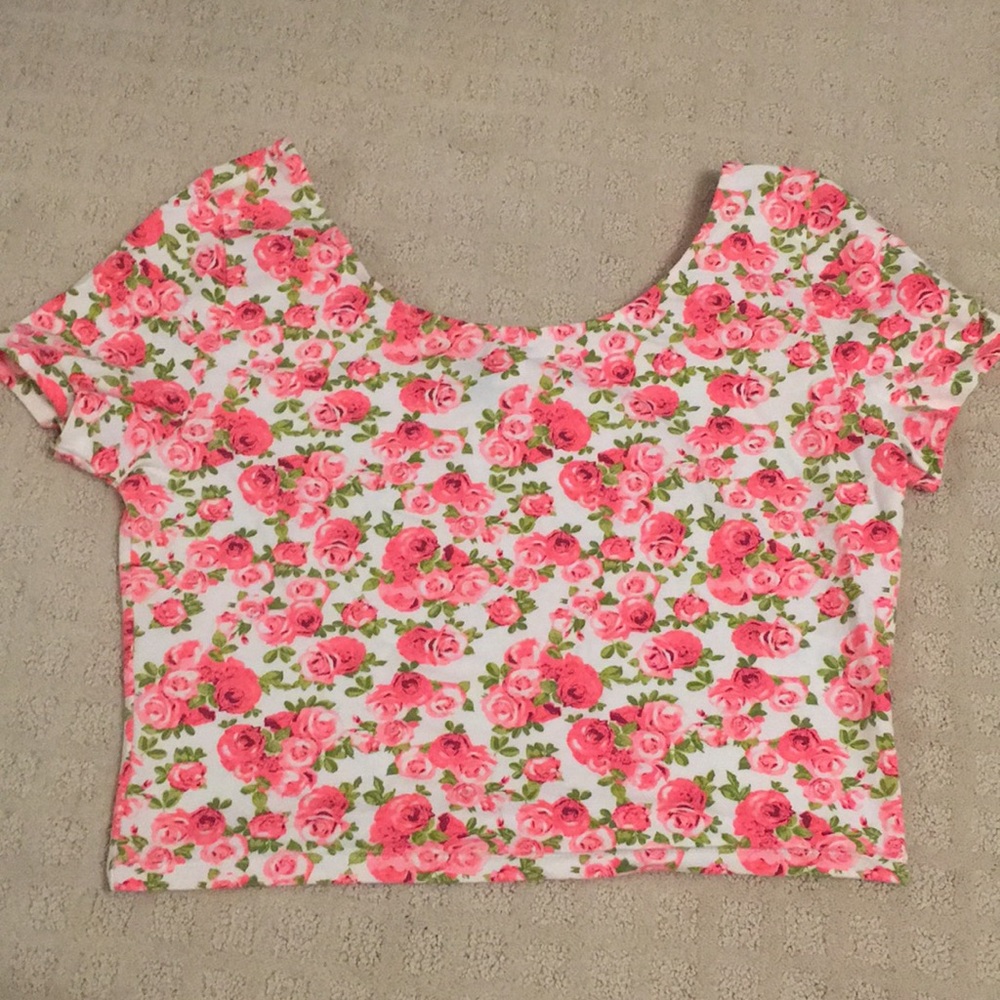 Flower crop top